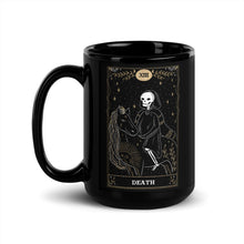 Load image into Gallery viewer, Tarot Death Card Black Glossy Coffee Mug
