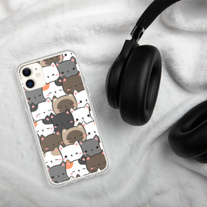 Cute Cats Closeup Clear Case for iPhone®