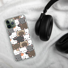 Load image into Gallery viewer, Cute Cats Closeup Clear Case for iPhone®
