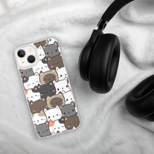 Load image into Gallery viewer, Cute Cats Closeup Clear Case for iPhone®
