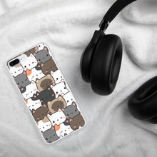 Load image into Gallery viewer, Cute Cats Closeup Clear Case for iPhone®
