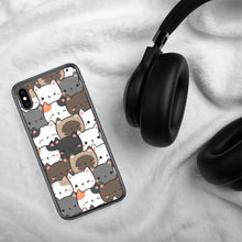 Load image into Gallery viewer, Cute Cats Closeup Clear Case for iPhone®
