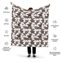 Load image into Gallery viewer, Cute Cats Closeup Recycled polyester fabric
