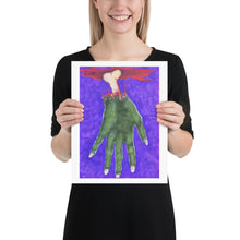 Load image into Gallery viewer, Zombie Hand with Bone Halloween Art Print Poster
