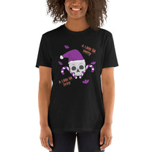Load image into Gallery viewer, A Little Bit Merry A Little Bit Scary Short-Sleeve Unisex Funny Christmas T-Shirt

