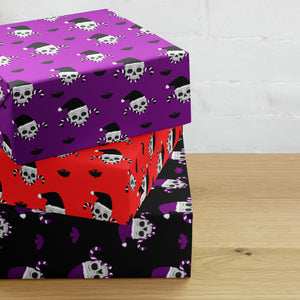 Skulls and Candy Canes Creepmas Wrapping paper sheets
