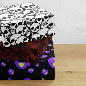 Creepy Horror Christmas Wrapping paper sheets