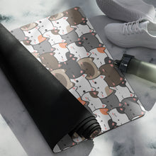 Load image into Gallery viewer, Cute Cats Closeup Yoga mat

