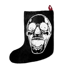 Black Goth Mom and Skull Halloween For Christmas Stockings