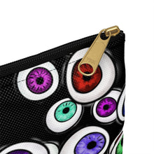 Load image into Gallery viewer, Goth Fashion Eyeballs Everywhere Halloween Accessory Pouch
