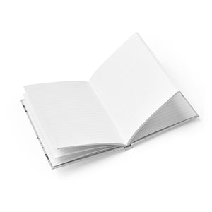 Halloween Journal Black and white spider web Design  - Ruled Line inside view