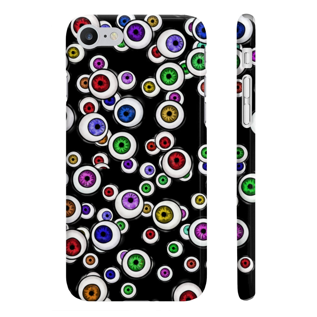 Goth Accessory Eyeballs Everywhere Halloween Slim Phone Cases