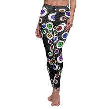 Load image into Gallery viewer, Eyeballs Everywhere Goth Fashion Women&#39;s  Halloween Leggings
