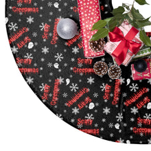Load image into Gallery viewer, Scary Creepmas Christmas Tree Skirts for people who love Halloween
