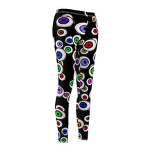 Load image into Gallery viewer, Eyeballs Everywhere Goth Fashion Women&#39;s  Halloween Leggings
