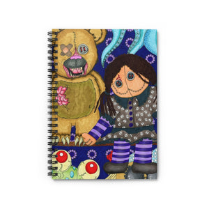 Scary Toys Spiral Notebook - Ruled Line