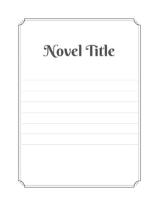 Chapter Notes a Journal for Novel Writing Designed For Authors Make novel editing easy by Keeping all your notes in one place