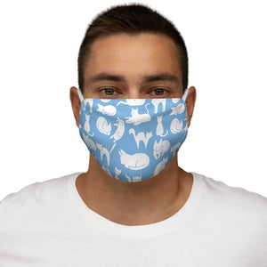 Cute Cats Playing Snug-Fit Polyester Face Mask