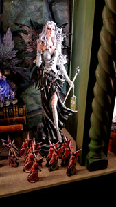 Statue of warrior fairy fantasy stock photo