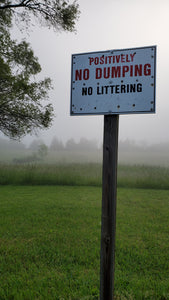 Environmental Message No Dumping