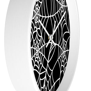 Halloween Decoration Black and white  spider web Wall clock