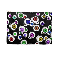 Load image into Gallery viewer, Goth Fashion Eyeballs Everywhere Halloween Accessory Pouch
