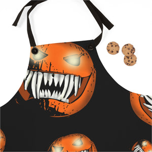 Scary Creepy Halloween Pumpkin Apron For Art or Cooking