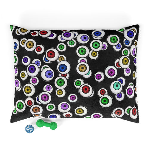 Eyeballs Everywhere Goth Home Decor Pet Bed