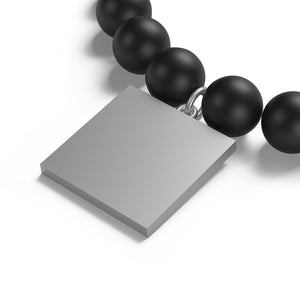 I'll Eat Your Heart Out Matte Onyx Bracelet