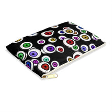 Load image into Gallery viewer, Goth Fashion Eyeballs Everywhere Halloween Accessory Pouch
