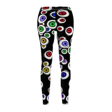 Load image into Gallery viewer, Eyeballs Everywhere Goth Fashion Women&#39;s  Halloween Leggings
