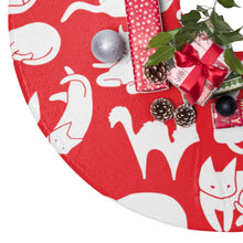 Load image into Gallery viewer, Cute Cats Playing Christmas Tree Skirts
