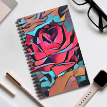 Load image into Gallery viewer, Abstract Rose Spiral Journal – Your Perfect Companion for Creativity and Organization!  Size 5 x 8
