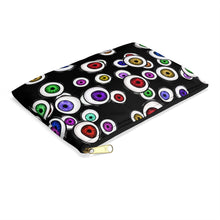 Load image into Gallery viewer, Goth Fashion Eyeballs Everywhere Halloween Accessory Pouch
