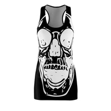 Load image into Gallery viewer, Goth Black Skull Women&#39;s  Racer back Dress
