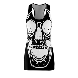 Goth Black Skull Women's  Racer back Dress