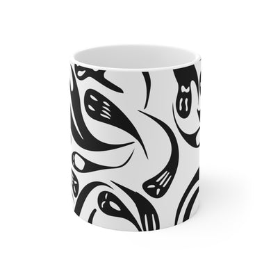 Spooky Halloween ghost coffee mug gift for goths