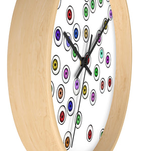 Eyeballs Everywhere Goth Home Decoration Halloween Wall clock