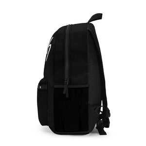 The word Witch in white letters on a black Backpack (Made in USA)