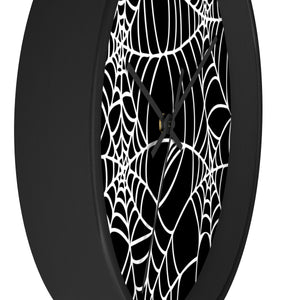 Halloween Decoration Black and white  spider web Wall clock