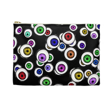 Load image into Gallery viewer, Goth Fashion Eyeballs Everywhere Halloween Accessory Pouch
