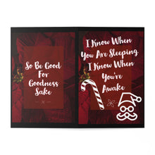 Load image into Gallery viewer, I know when you are sleeping I know when you&#39;re awake Christmas Greeting Cards (7 pcs)
