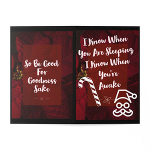 I know when you are sleeping I know when you're awake Christmas Greeting Cards (7 pcs)