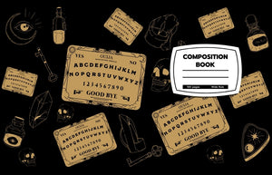 Spirit Board Composition Book soft cover 100 pages college ruled: Ouija Notebook, Halloween blank journal college ruled 7.44x9.68 size