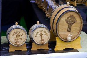 Royalty Free Stock Photo of Barrels at a fair for alcohol momcave