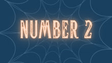 Load image into Gallery viewer, Stock Video Instant Download of 5 Separate Files Spooky Countdown Numbers 1 to 5 1080p
