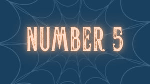 Stock Video Instant Download of 5 Separate Files Spooky Countdown Numbers 1 to 5 1080p
