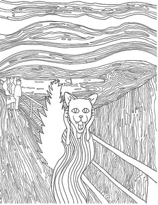 The Hiss Parody of The Scream Printable Adult Coloring Page