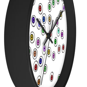 Eyeballs Everywhere Goth Home Decoration Halloween Wall clock