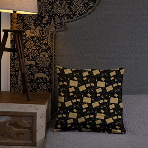 Ouija and Skulls Basic Pillow